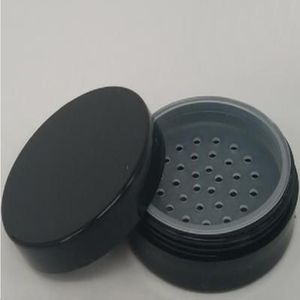 20 ml 20 g Zwart Zifter Jar Lege los poederpot Bladercontainer met schroefdekselpoeder Poeder Puzie Pakkastdoos Compact XGSHW