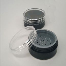 20 ml 20 g lege zwarte zeefvormmake-uppoedercontainer met schroefdeksel los poeder poeder pot kistdoos inlaad