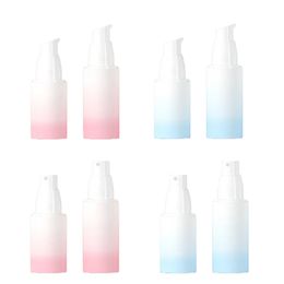 20ML 30ML 50ML bouteille en plastique vide PET Dewarflask Lotion Spary presse pompe avec couvercle blanc Portable cosmétique rechargeable emballage conteneur