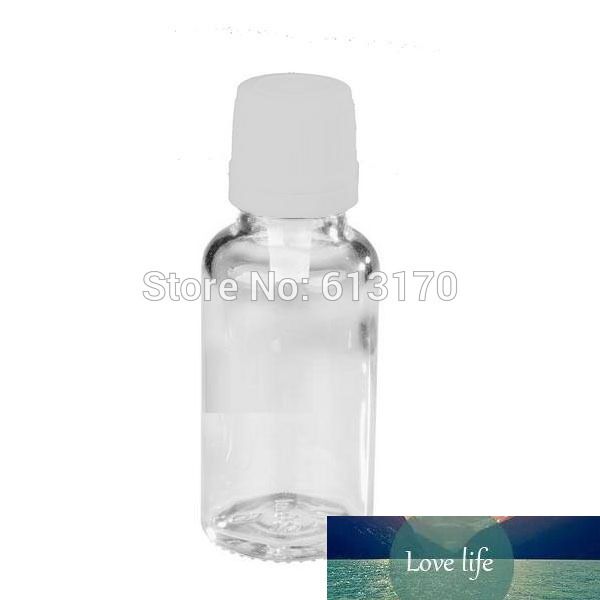 Bouteilles en verre transparent de 20 ML bouchon inviolable à vis blanche bouteille d'huile essentielle vide contenant de sérum de jus 20CC petits flacons d'échantillon