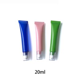 Livraison gratuite 20 ml vide parfum rouleau sur bouteille maquillage crème pour les yeux Massage huile essentielle rouleau conteneur vert bleu blanc rose