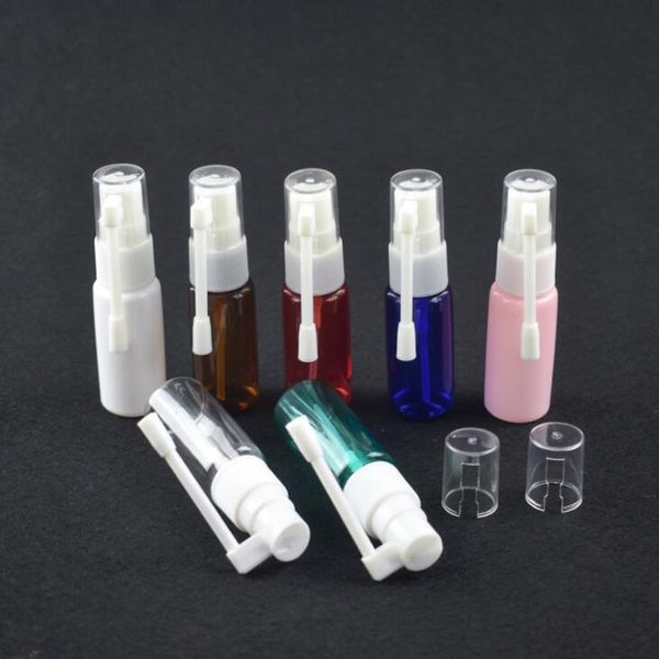 20 ml vide Rotation en plastique pompe nasale vaporisateur bouteille brouillard nez bouteille vide en plastique contenant cosmétique LX1380
