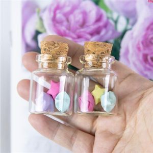 20 ml Mini Fles met Kurk Kleine Lege Vloeibare Pil Poeder Sieraden Ornament Bruiloft Decoratie Geschenken Flessen 50 stks/lotgood aantal Rotmo