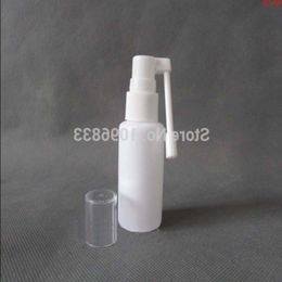 Botella de aerosol nasal de 20 ml con trompa de elefante giratoria, plástico blanco de 20 cc, botella de embalaje de líquido médico, 100 piezas / cantidad de lote Qlnmb