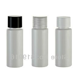 20ml x 100 garrafas cosméticas de amostra pequena vazias brancas com tampa de rosca, garrafas PET tamanho de viagem 20cc, garrafas de amostra, garrafa de loção Mdecx