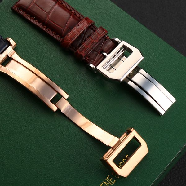 20 mm 21 mm 22 mm Crocodile Skin Watch Band remplacement pour IWC PORUGIESER POROTFINO FAMILLE'S WESTES'S WESTES STRAP PLACHE