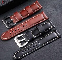 20 mm 22 mm 24 mm 26 mm Echte Vine Leather Watch -band voor Luminor Getalia Leather Replacement Watchband3094489