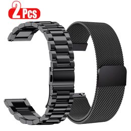Sangle en métal de 20 mm 22 mm pour Mibro C2 Lite 2 A1 x1 Smart Watch Band Band pour Haylou RS4 Plus LS12 Color Air Magnet Bracelets