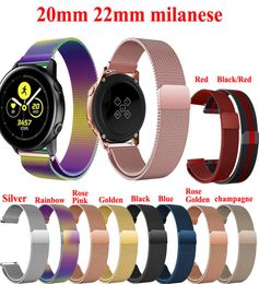 Correa milanesa de 20mm 22mm para Samsung Galaxy Watch 46mm 42mm Gear S3 Frontier Huawei Watch GT 2 Active 2 Amazfit Bip Band 2020 Prom6184896