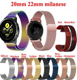 Bracelet milanais 20 mm 22 mm pour Samsung Galaxy Watch 46 mm 42 mm Gear S3 Frontier Huawei Watch GT 2 Active 2 Amazfit Bip Band 2020 Prom5265913