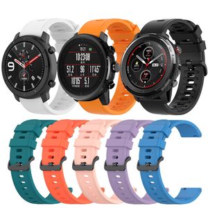 20mm 22mm Siliconen Strap voor Amazfit GTR 42mm 47mm / Samsung Galaxy Horloge3 41mm 45mm / Huawei Horloge GT 46mm vervangende band