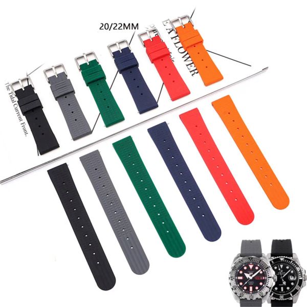 Bracelet en caoutchouc à libération rapide étanche à libération rapide de la gamme de montres en silicone 22 mm 22 mm.