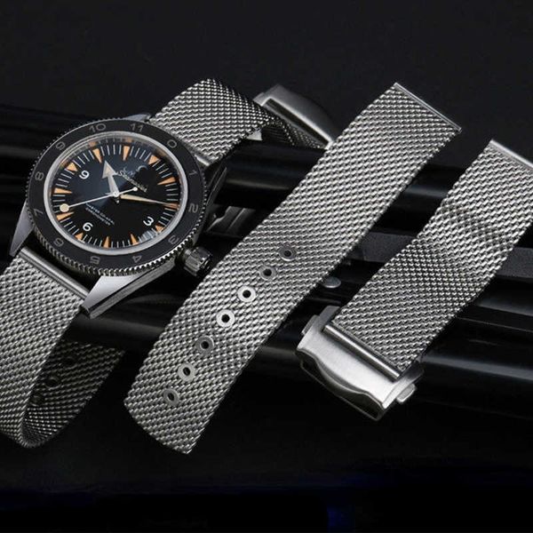 Bracelet en acier inoxydable 20mm 22mm pour Omega Seamaster 300 plongée 007 série Agent accessoires de montre de mode pour hommes d'affaires
