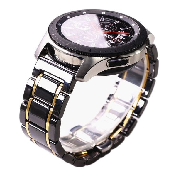 Brotte en céramique en acier de 20 mm 22 mm pour Samsung Galaxy Watch4 40mm 45 44 mm Pro Amazfit GTS Watch Band Bracelet Huawei Belt