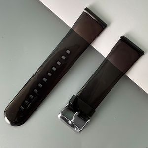 Sangle transparente de 20 mm 22 mm pour Garmin Vivoactive 3 4 HR Watch Band pour Garmin Sq Active Venu 2 Plus Bracelet de bande de surveillance en silicone