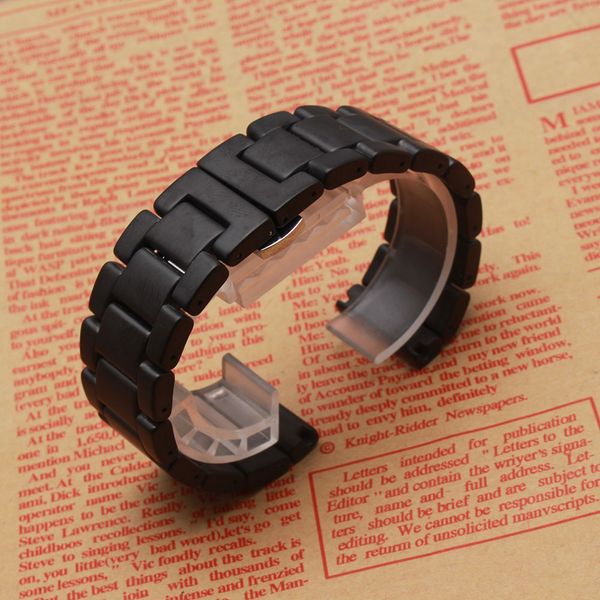 20MM 22MM bracelet de montre en céramique bracelet de montre bracelet pour gear s2 s3 bracelets de montre mat hommes accessoires nouvelle arrivée boucle chaud noir nouveau 2017