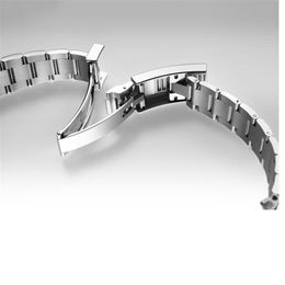 20 mm band aanpassen Glidelock roestvrijstalen high -kwaliteit horloge clasp armband voor 116610 series subhorloges horlogemaker Accesso292X