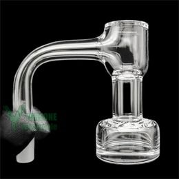 Cilindro de 20 mm Auto Spinner Terp Slurper Soldadura completa Borde biselado Ciclón Dab Spinning Turp Slurper Cuarzo Banger Nails 10 mm 14 mm Macho Totalmente soplado YAREONE al por mayor