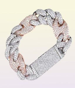 20mm serrure fermoir lien 79 pouces Bracelet glacé Zircon Bling Hip hop hommes bijoux cadeau perles charmes bracelets8727927