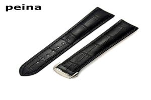20 mm nieuwe hoogwaardige zwarte en bruine echte lederen horlogebanden bandjes met roestvrijstalen gesp voor omega Watch8106679