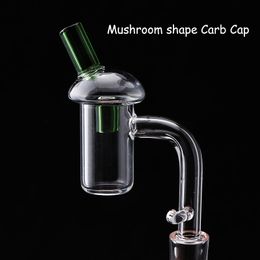 20mm od platte top quartz enail banger met paddestoel vorm glas carb caps mannelijke vrouwelijke gewrichten quartz eanil banger nagels voor spoelverwarmer