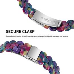 Band de bracelet de résine de 20 mm pour Xiaomi Huami Amazfit GTS3 2 4 Mini Watch STRAP CORREA Correa pour Bip 3 Pro Remplacement des accessoires