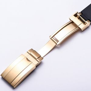Bracelet en caoutchouc de 20mm pour Rolex GMT-sous-marin, bracelet de montre en Silicone, fermoir argenté 201j
