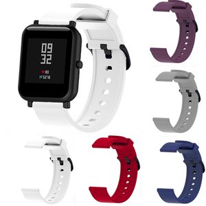 Bracelet en caoutchouc 20mm sangles intelligentes montres de Sport en Silicone bracelet de montre pour Samsung Huawei Galaxy bracelets de montre en silicone