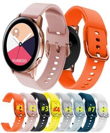 20 mm siliconen horlogeband voor Samsung Galaxy Watch ACTIEF 42 mm gestreepte vervangende armbandband voor Huami Amazfit BipAmazfit 26797261