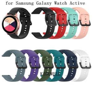 Bracelet de montre en silicone 20 mm pour Samsung Galaxy Watch Active R500 42 mm Gear S2 Sport Huami Amazfit BIP Ticwatch 2 Bracelet de remplacement 2475414