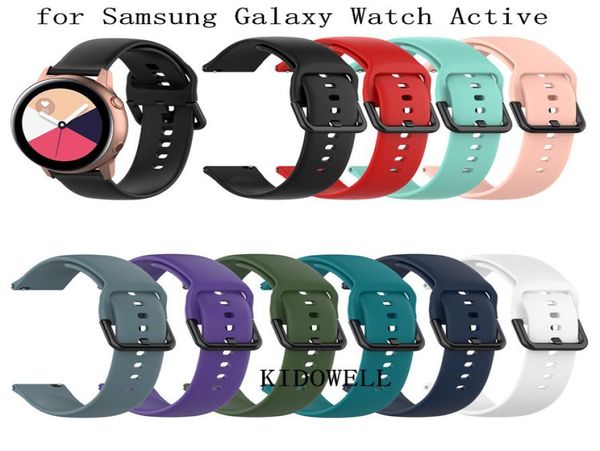 Bracelet de montre en silicone 20 mm pour Samsung Galaxy Watch Active R500 42 mm Gear S2 Sport Huami Amazfit BIP Ticwatch 2 Bracelet de remplacement 7681848