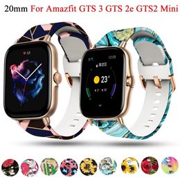 Sangle de montre intelligente de 20 mm pour Xiaomi Amazfit GTS3 GTS 2 Mini Slicone Band GTS2 2E GTS 3 GTR 42 mm Bip Bracelet Watchband