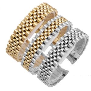 Correa de reloj de acero inoxidable sólido de 20 mm para correas de reloj Rolex datejust pulsera de correa de enlace 226d