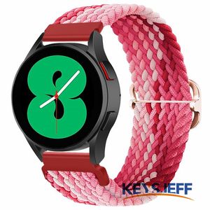 Bande de montre 20mm Compatible avec Samsung Galaxy Watch 4 / Classic / Actif 2 Sangles tressées réglables