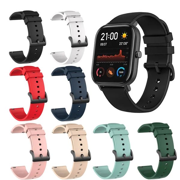 Band de montre de 20 mm pour Huami Amazfit Bip / GTS / Amazfit GTR / GTS 2 STRAP SAMSUNG Gear S2 / Galaxy Active2 / Huawei Watch GT2 / Huawei Watch 2