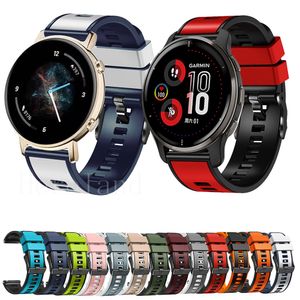 Band de surveillance de 20 mm pour Garmin Venu 2 Plus bracelet de bracelet intelligent de sangle de silicone pour Huawei Watch GT 2 42mm / GT 3 Pro 43 mm Band