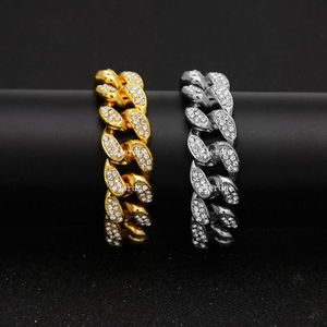Bracelet de chaîne en or de diamant en mosonite de 20 mm élargis, VVS masculin Miami Cuban Hip Hop Style Rap Style