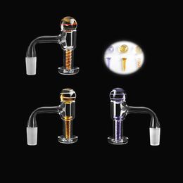 20od Amerikaanse volledige las afgeschuinde rand TERP-slurpers Sets Quartz Banger Roken met 20 mmod Glass Marbles / Schroef voor Water Bongs Pipes