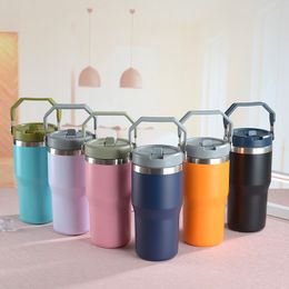 20 oz ijsstroom Flip Tumbler 30oz herbruikbare roestvrijstalen vacuüm geïsoleerde waterfles voor thuiskantoorauto