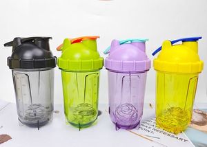 Bouteille shaker de 20oz, parfaite pour les shakes protéinés, bouteille shaker, fouet à fil, gobelets en plastique