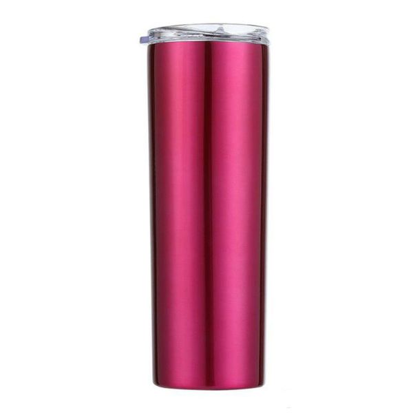 Gobeuses en acier inoxydable de 20 oz avec couvercles et pailles Double ballon à vide isolé tasse de bouteille d'eau thermos vasos pour boissons chaudes ou froides