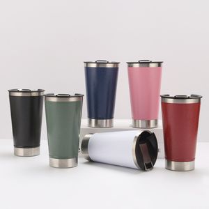 Gobelets isolés sous vide en acier inoxydable de 20 oz Tasse à bière avec tire-bouchon Très pratique et rapide pour la maison et la fête