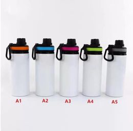 20oz sublimation Aluminium Sports Bouteille d'eau 600ml Mur à paroi simple Aluminium Tobus de boisson avec couvercle Matal Outdoor Camping Bouteilles 3591106