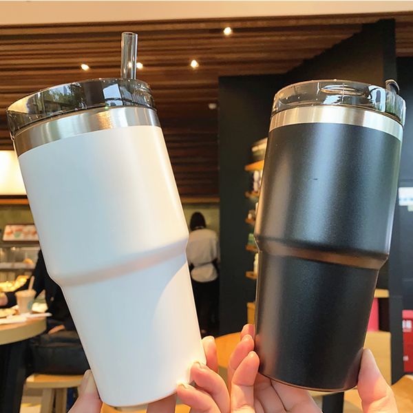 Gobelet de 20oz en acier inoxydable, tasse américaine montée sur véhicule, tasse de grande capacité, tasses à boissons pour l'école et le bureau, 1118