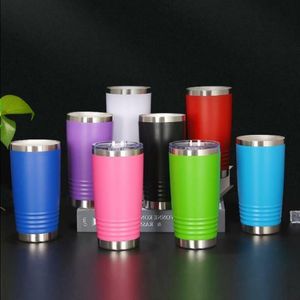 20oz Tumbler roestvrij staal vacuüm geïsoleerde Termos deksel koffie bier beker grote capaciteit sport waterfles mokken thermos koude fles Hdskw