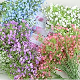 Gypsophila 90heads 52cm Baby's BEADICIAAL BLOEMEN Plastic Gypsophila Diy Floral Bouquets Arrangement voor trouwhuisdecoratie C0622G02