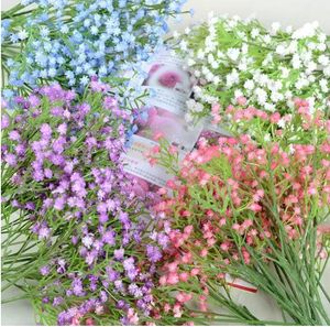 Gypsophila 90heads 52cm Baby's BEADICIAAL BLOEMEN Plastic Gypsophila Diy Floral Bouquets Arrangement voor trouwhuisdecoratie C0622G02