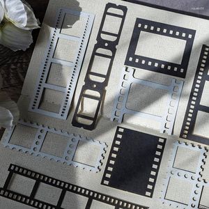 20 paquets matériel de gros évider papier de Base en relief film Po cadre décoratif Scrapbook noir blanc journal 165 95 MM