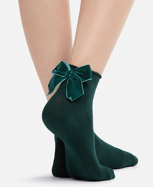 5 paires/10 pièces femme Hit chaussette courte dames velours noeud noeud Sox 10 couleurs Top qualité femmes couleur bonbon velours chaussettes