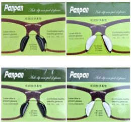 20 paren kavel zwart en transparante antislipkwaliteit gezonde silicagel neuskussens plakken op de neus voor plank zonnebrillen whol2931221